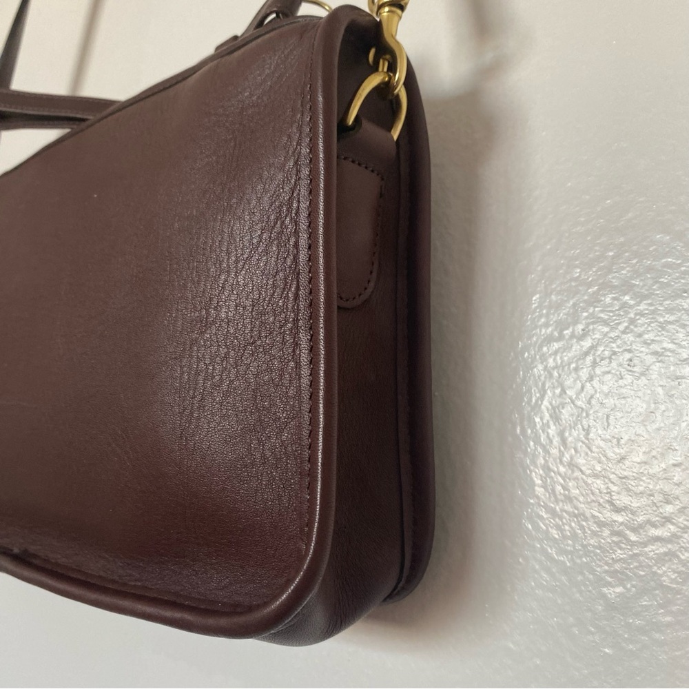 Vintage Coach Basic Bag No. 9455 Mahogany Brown Costa Rica Leather MINT CONDITIO - Picture 4 of 10